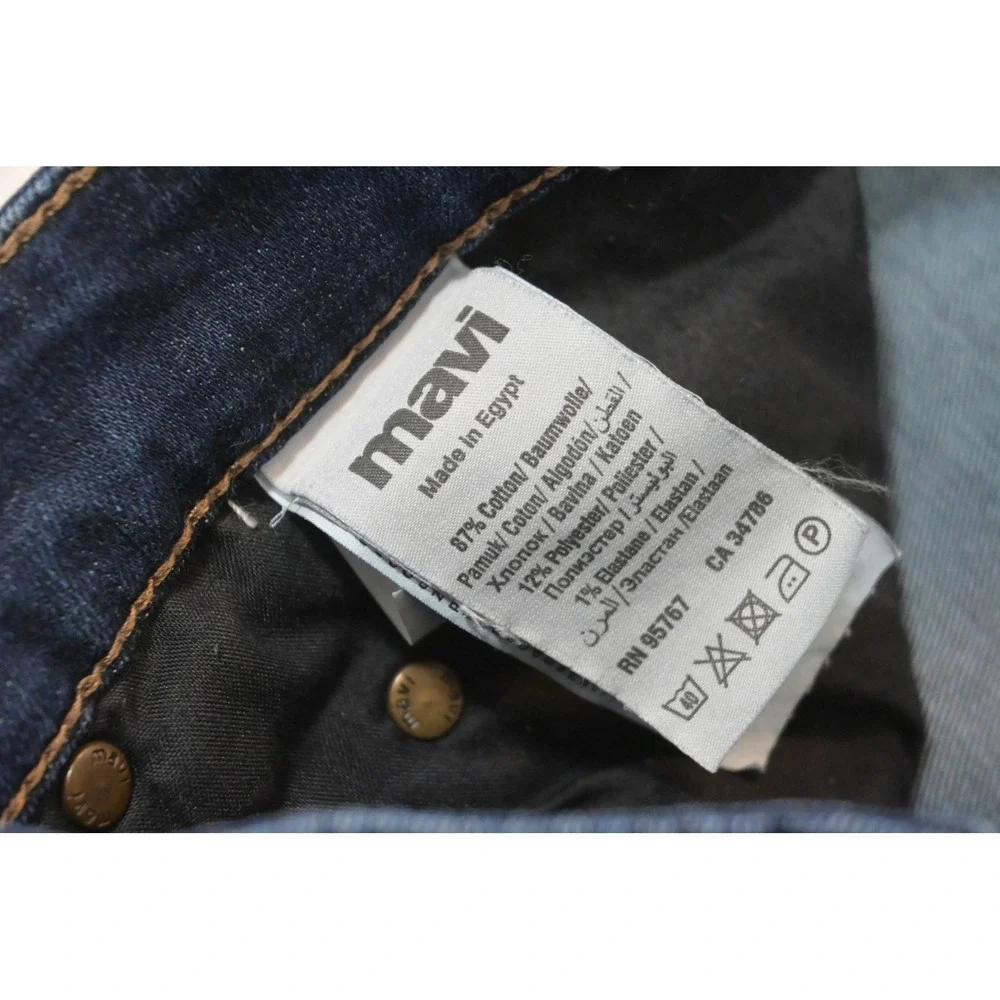 Mavi Jake‎ Slim Leg Mens Jeans 35x30 Dark Wash Blue Stretch Denim Excellent